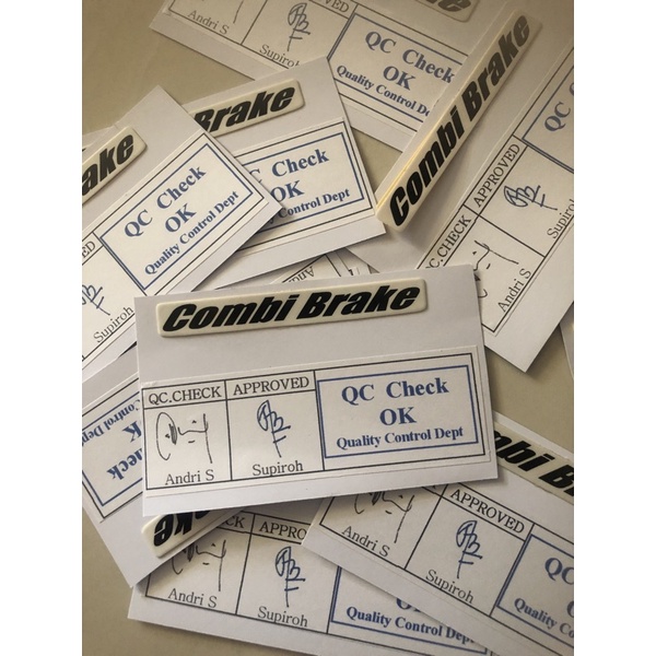 Tem Combi Brake dán dè trước