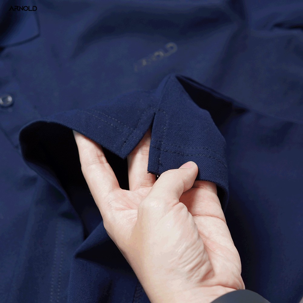 [Mã LTP50 giảm 50000 đơn 150000] Áo thun polo nam cổ bẻ màu xanh dương vải cá sấu Cotton trẻ trung, thoáng mát - Arnold | BigBuy360 - bigbuy360.vn