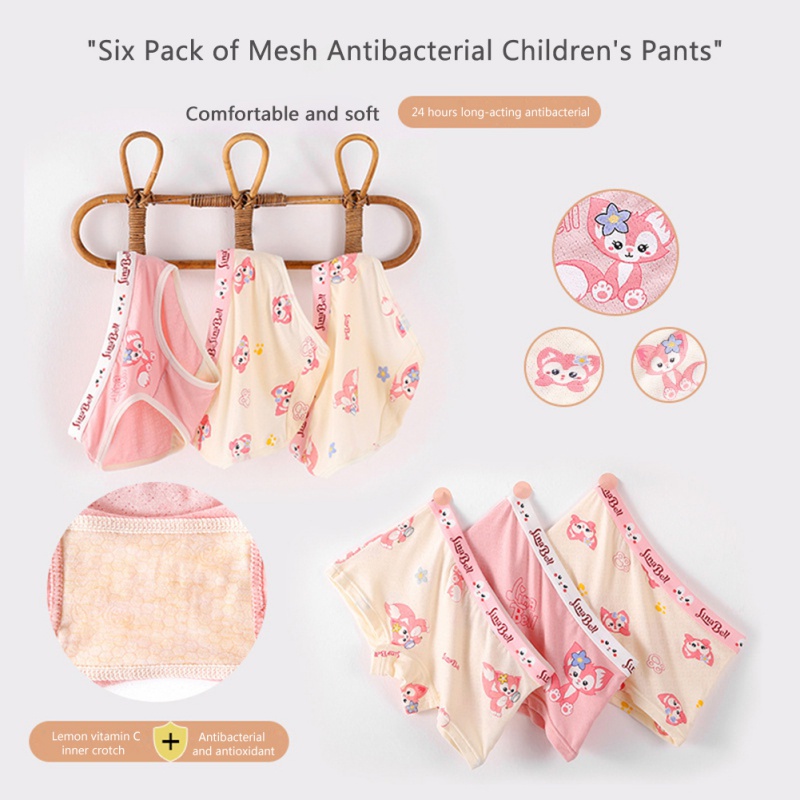 Quần Lót Boxer Thoáng Khí Thoải Mái Cho Bé Gái