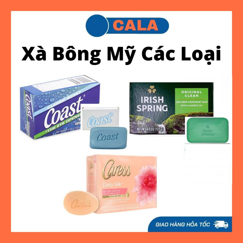 Xà Bông Mỹ Các Loại (Coast/Iris Spring/Caress Daily Silk)