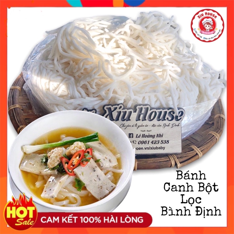 1Kg Bánh Canh Bột Lọc Bình Định (Làm Từ Gạo Khô)