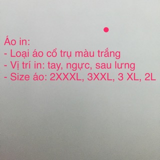 Combo áo in theo yêu cầu cổ trụ
