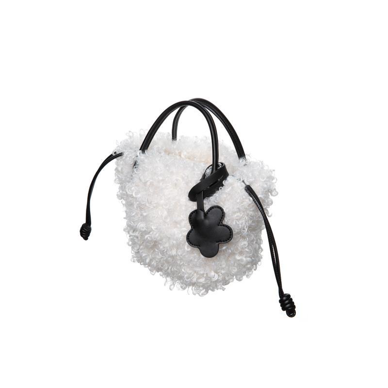 Túi Đeo Chéo Lông Cừu Chính Hãng Thiết Kế Cảm Giác Thời Trang Mùa Đông Phong Cách Mới Cho Nữ