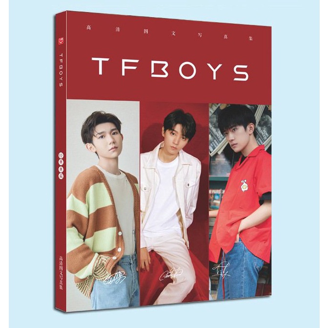 Album ảnh Photobook TFBoys Vương Tuấn Khải Vương Nguyên Dịch Dương Thiên Tỉ album ảnh tặng kèm poster