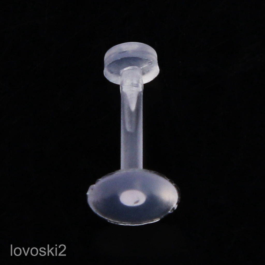 Set 10 Khuyên Mũi Acrylic Trong Suốt Cá Tính Lovoski2