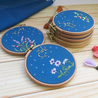 Bộ dụng cụ thêu thủ công diy hình cung hoàng đạo phong cách Châu Âu dành cho người mới bắt đầu