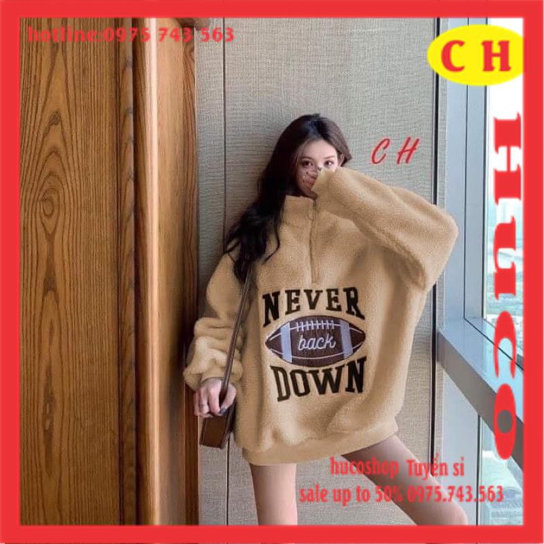 [ẢNH THẬT] áo sweater nỉ bông cổ cao có khoá siêu ấm hình thêu bóng chày chất lông mịn form rộng ulzzang nam nữ unisex | BigBuy360 - bigbuy360.vn