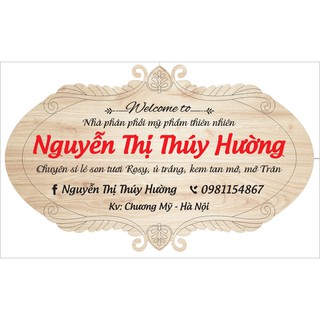 Bảng gỗ, biển hiệu tên shop