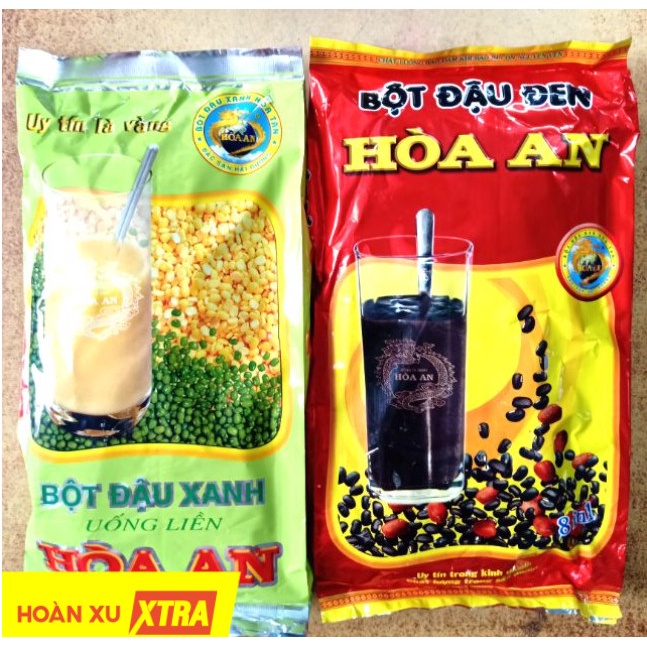 Bột đậu xanh và đậu đen uống liền.500g.