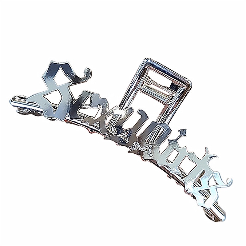 Kẹp Tóc Hình Cá Mập Bằng Kim Loại Cao Cấp Phong Cách hip hop Đường Phố Hàn Quốc Dành Cho Bạn Nữ