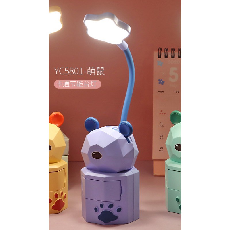 Đèn Đọc Sách Bảo Vệ Mắt Có Cổng Sạc Usb Họa Tiết Hoạt Hình Hộp