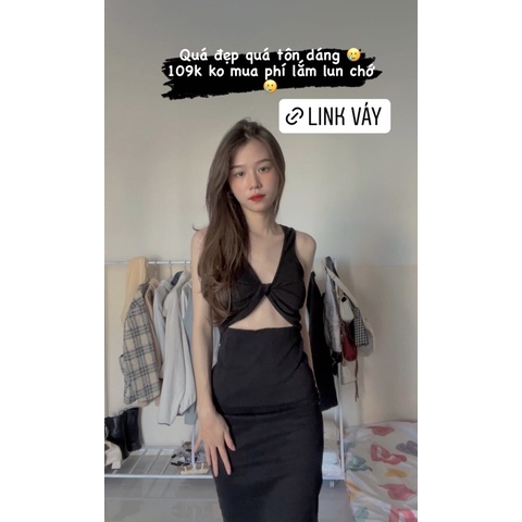 ĐẦM BODY XOẮN NGỰC 2 KIỂU / VÁY BODY DÁNG DÀI XẺ TÀ