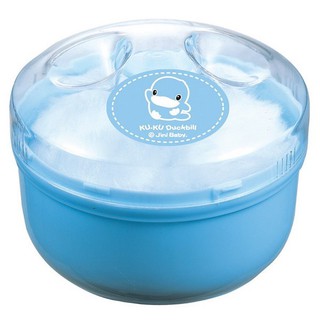 HỘP BÔNG ĐỰNG PHẤN THƠM KUKU - KU5304 (XANH DƯƠNG NHẠT)