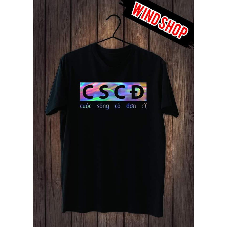Áo thun phản quang in chữ CSCĐ cotton cao cấp dành cho nam nữ đẹp chất, unisex tay lỡ