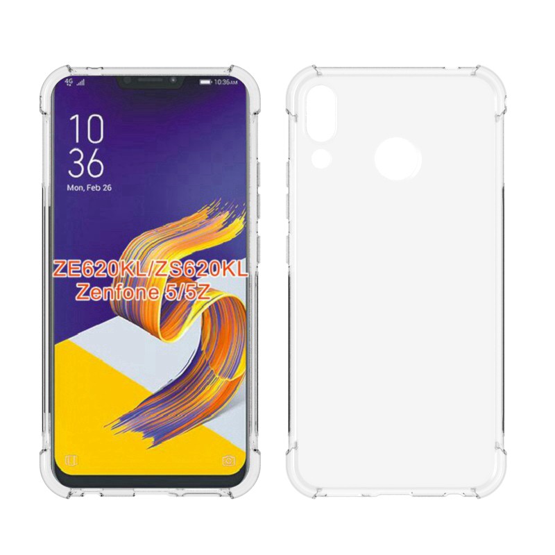 Ốp điện thoại silicone TPU mềm trong suốt chống rơi cho Asus Zenfone 5 lite ZE620KL/ZS620KL ZC600KL