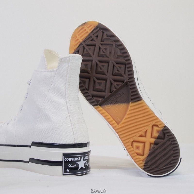 CHÍNH HÃNG | Giày Converse 1970s Plus Trắng, Đen Cổ Cao, Đế Độn 5cm  | IMMA.G