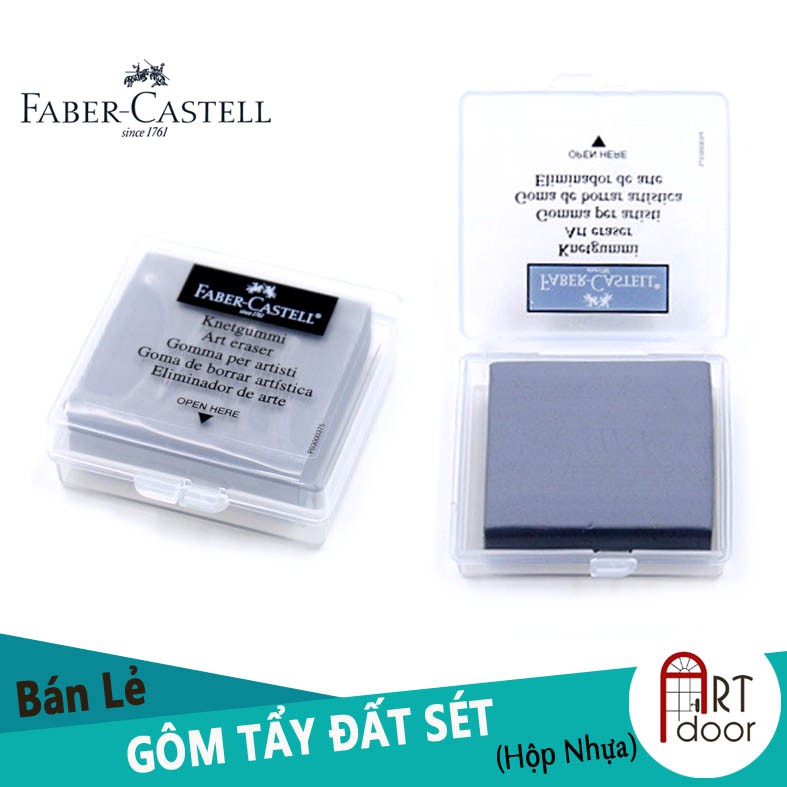 [ARTDOOR] Gôm Tẩy Đất Sét FABER & CASTELL (hộp Nhựa)