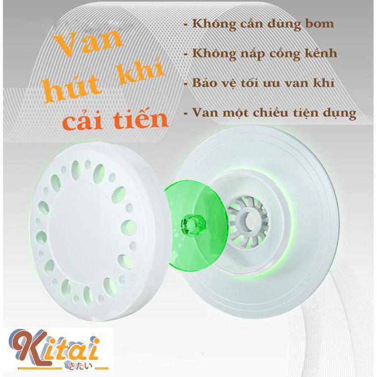 Bộ túi hút chân không Kitai đựng quần áo, chăn màn, mền gối của Nhật Bản cho gia đình, du lịch0