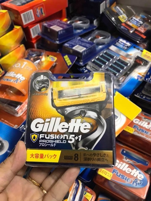 Lưỡi cạo râu massage 5 lưỡi Gillette 5+1 Fusion