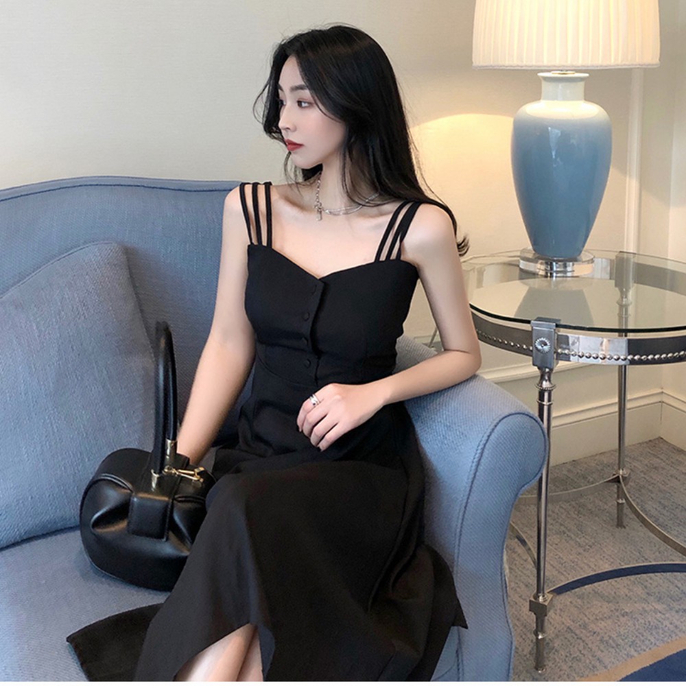 Đầm nữ , đầm nữ hai dây chất liệu mềm mại siêu mát họa tiết trơn dáng xòe mặc đi biển đi chơi siêu yêu ATILA.SHOP | BigBuy360 - bigbuy360.vn