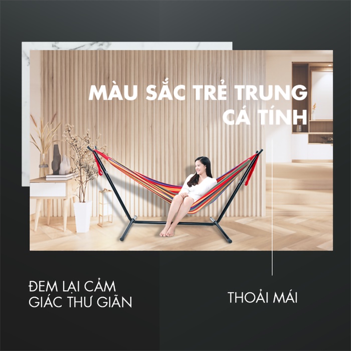 Võng xếp cao cấp HAKAWA HK-V33 - Bảo hành chính hãng 25 năm