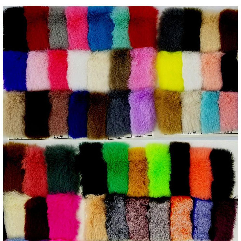 Móc Khóa Banh Lông Thỏ Nhân Tạo 24 Màu Tùy Chọn