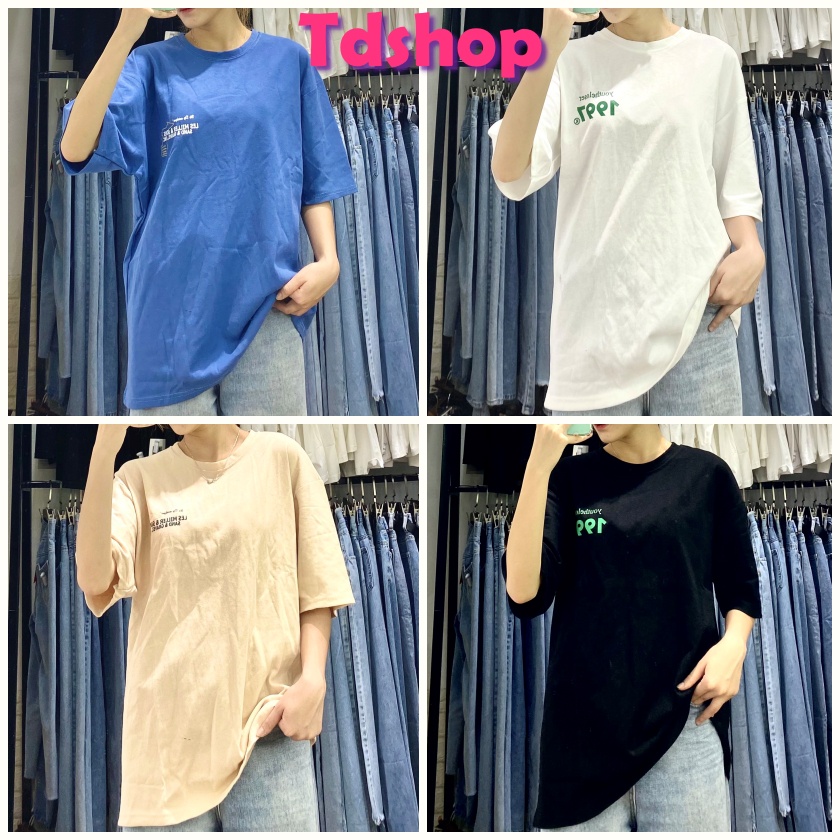 Áo Phông Tay Lỡ Unisex FreeSize BigSize Cao Cấp | Tdshopnt - A02