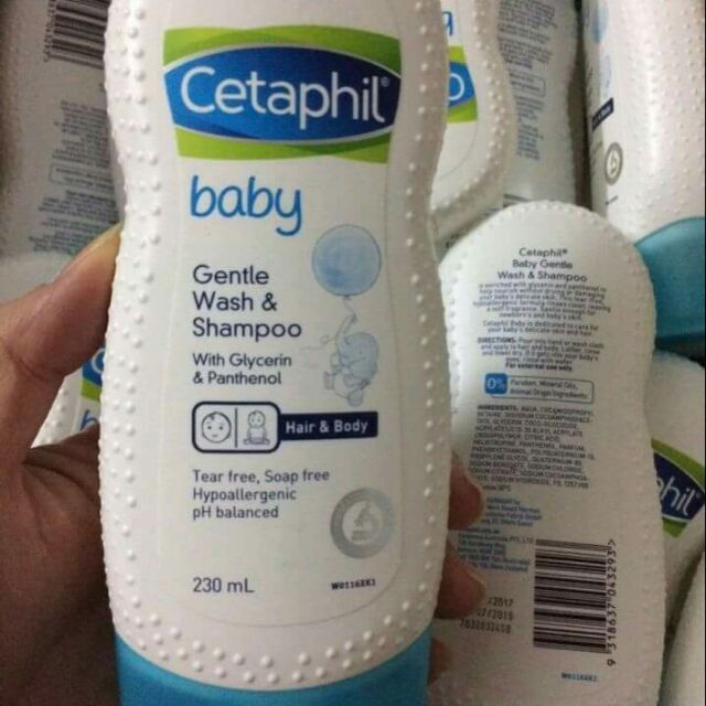 Sữa tắm gội Cetaphil Úc cho bé