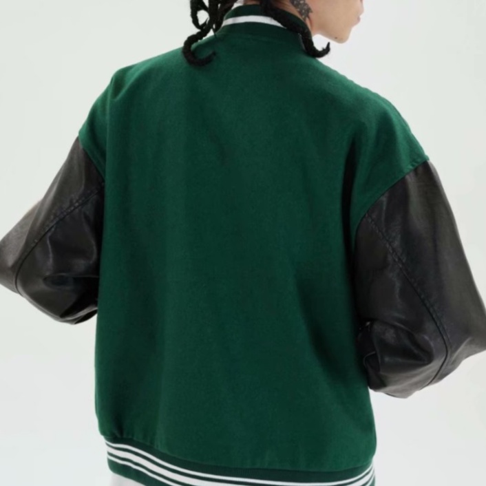 Áo khoác bomber len nam áo da rời hip-hop đường phố cho Nale giới bomber T-Shirt