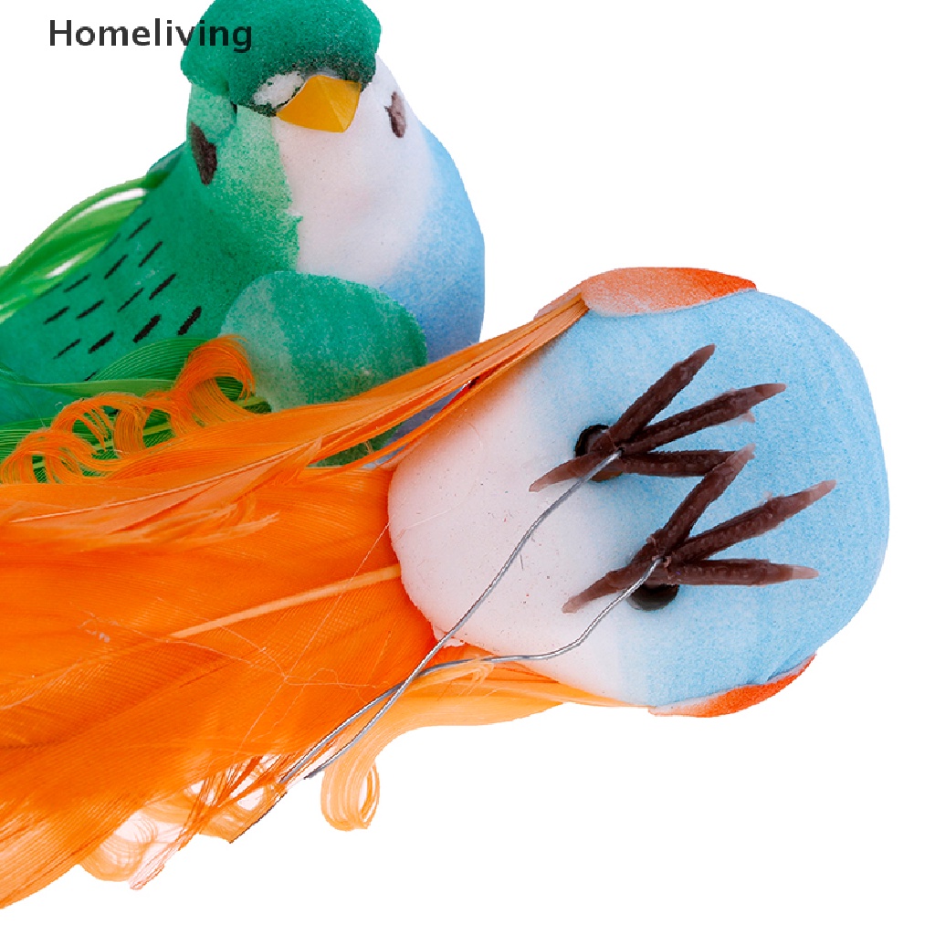 Chim Giả Bằng Xốp Nhiều Màu Trang Trí Sân Vườn