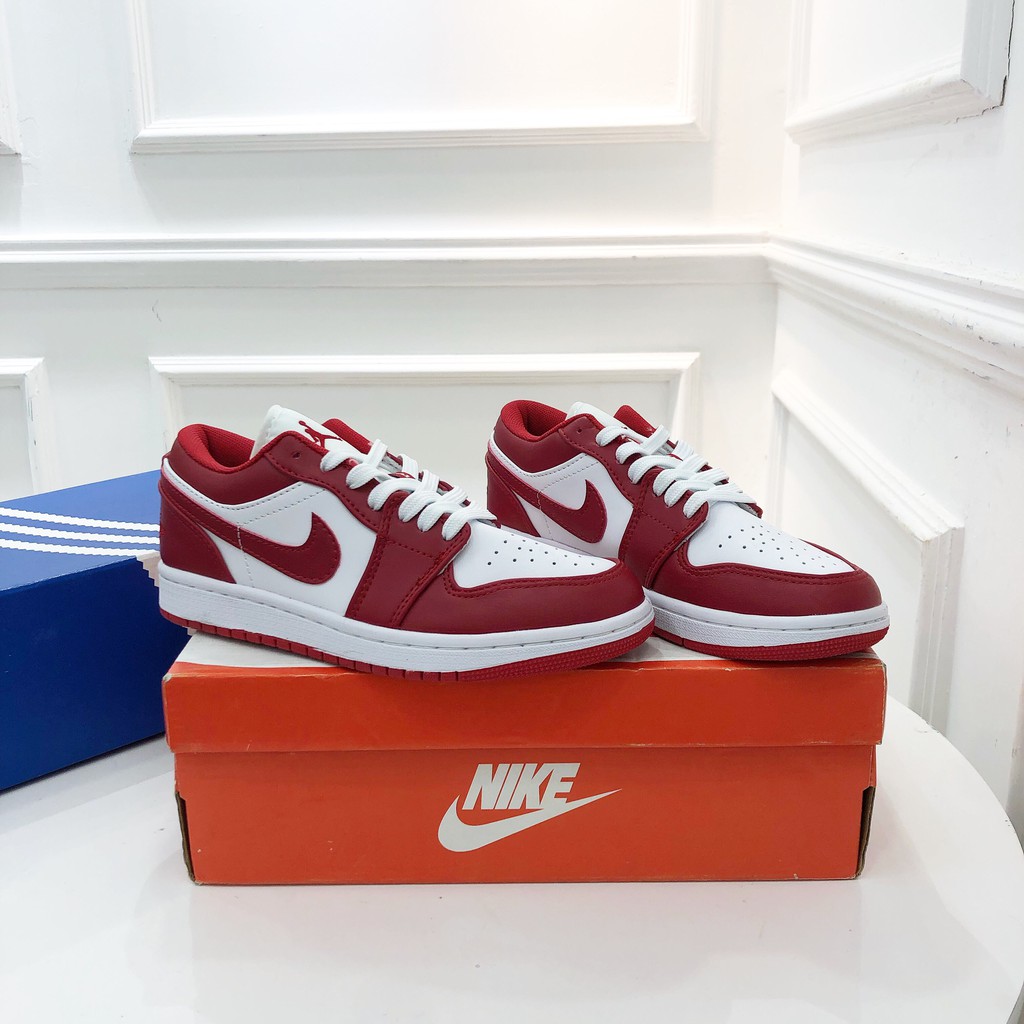 Giày Sneaker Nữ JD1 Cổ Thấp Màu Đỏ Thời Trang Siêu Nhẹ Tôn Dáng - DookieStore