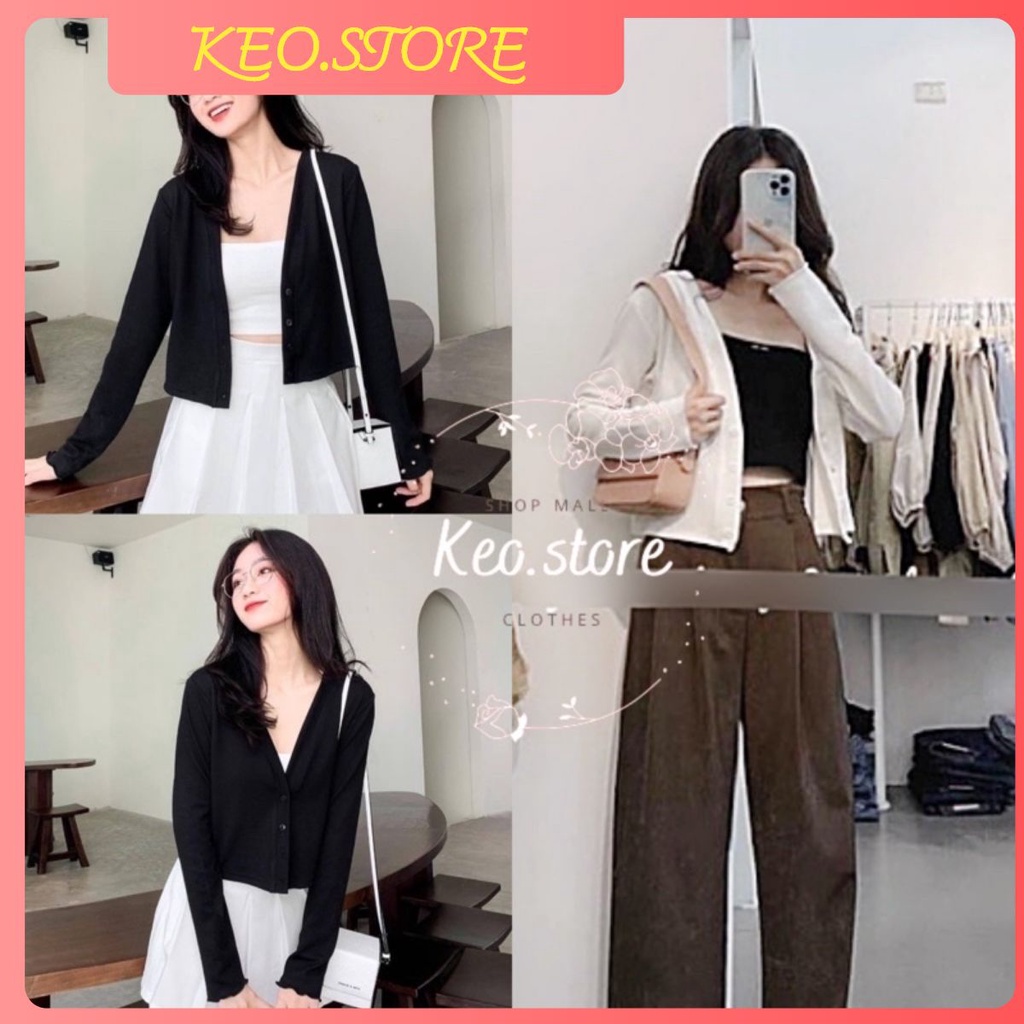 Áo cadigant, dáng ngắn oversize phong cách hàn quốc chất đẹp