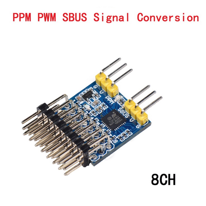 Mô-đun chuyển đổi 3.3-20V 8CH PWM PPM SBUS cho điều khiển từ xa của máy bay