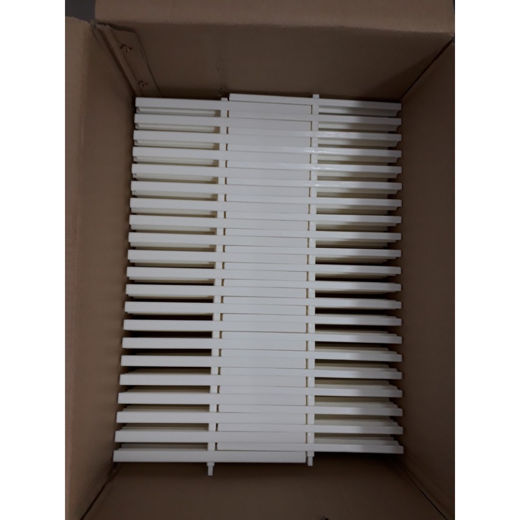 1M Thanh thoát tràn hồ bơi 30 cm loại 1 chấu nhựa PP - rãnh thoát nước,thanh xả tràn