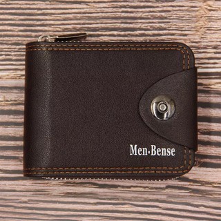 [FREE SHIP] Ví Da Nam Menbense 1 Cúc Bấm