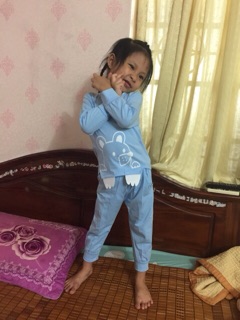 Set bộ áo gấu cho bé gái