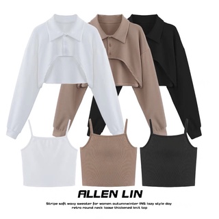 Set áo 2 món croptop petter + áo yếm