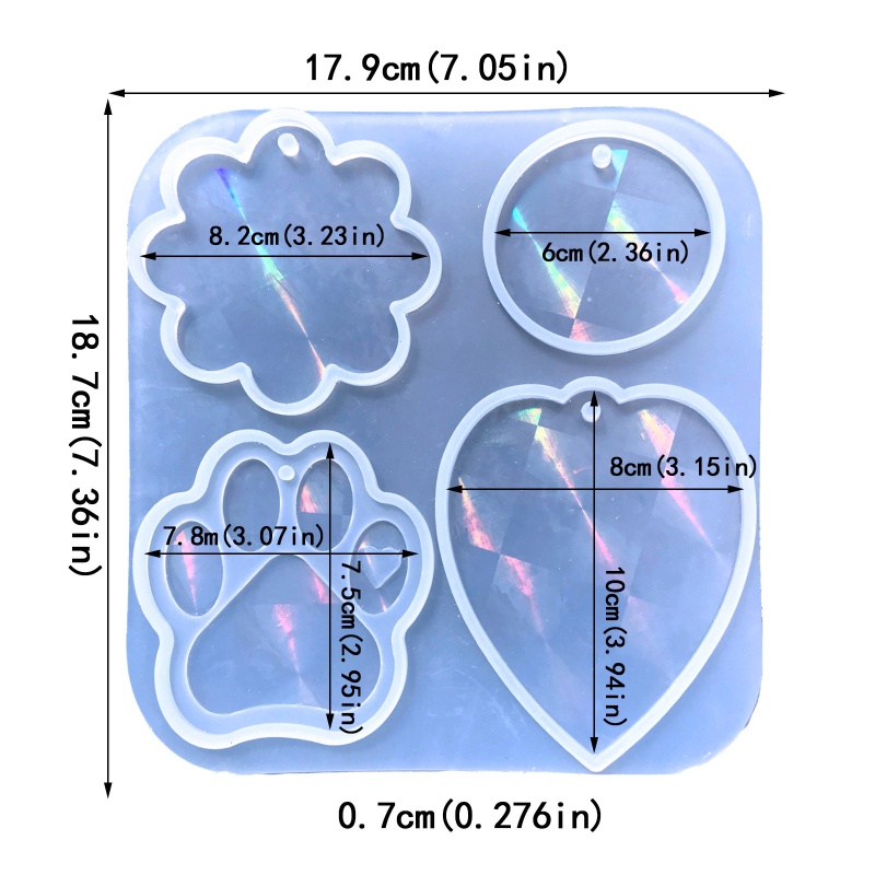Sa Khuôn Silicone Làm Bông Tai Móc Khóa Hình Bóng Đèn DIY