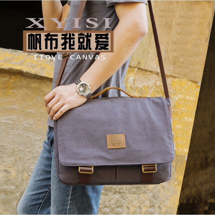 Túi đeo chéo Canvas 2823.(size lớn)