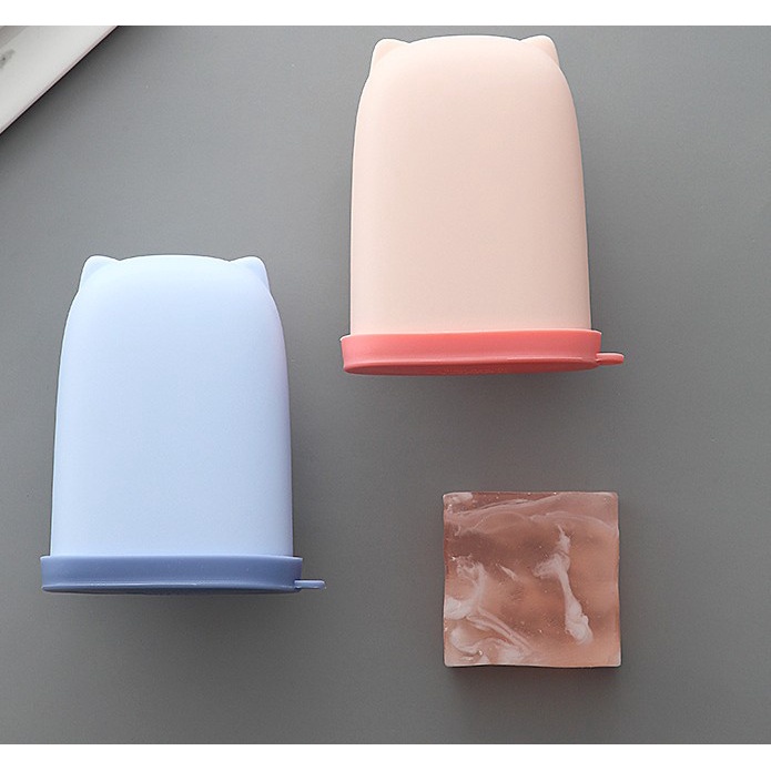 Hộp Đựng Xà Phòng Bằng Silicon Chống Nước Họa Tiết Hoạt Hình Dễ Thương