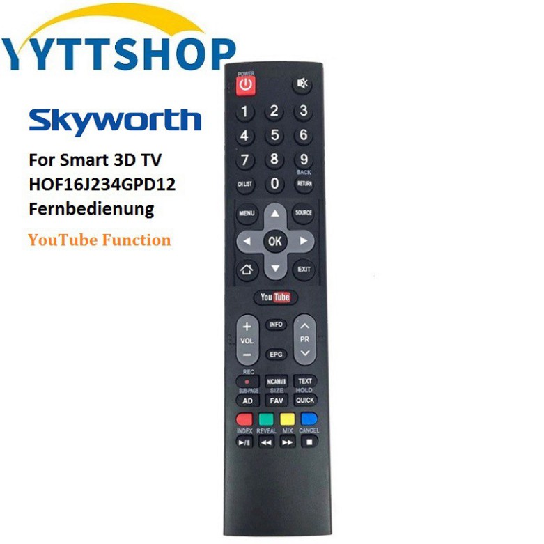 (thanh lý) Điều Khiển Từ Xa Chuyên Dụng Cho Skyworth Youtive Smart 3d Hof16J234Gpd12