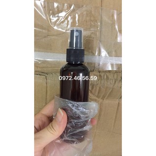 [HÀNG NHẬP ]Combo 100 chai xịt phun sương 100ml màu nâu nắp xịt đen