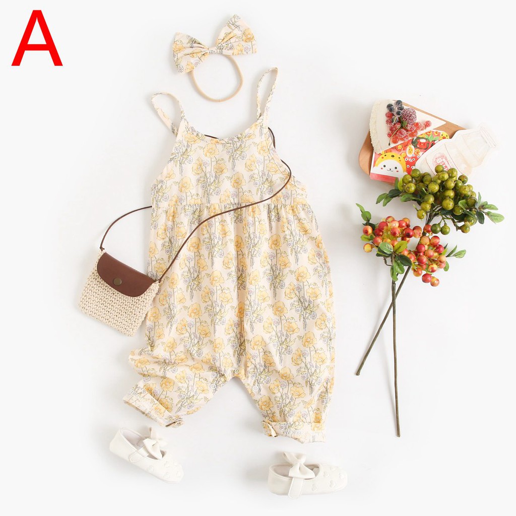 Sanlutoz bông hoa Em bé Các cô gái Áo liền quần Bông