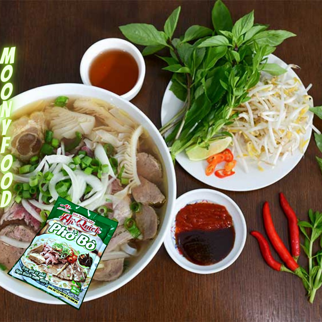 Gói Gia Vị Nấu Phở Aji Quick Gia Vị Nêm Bò Gói 57G