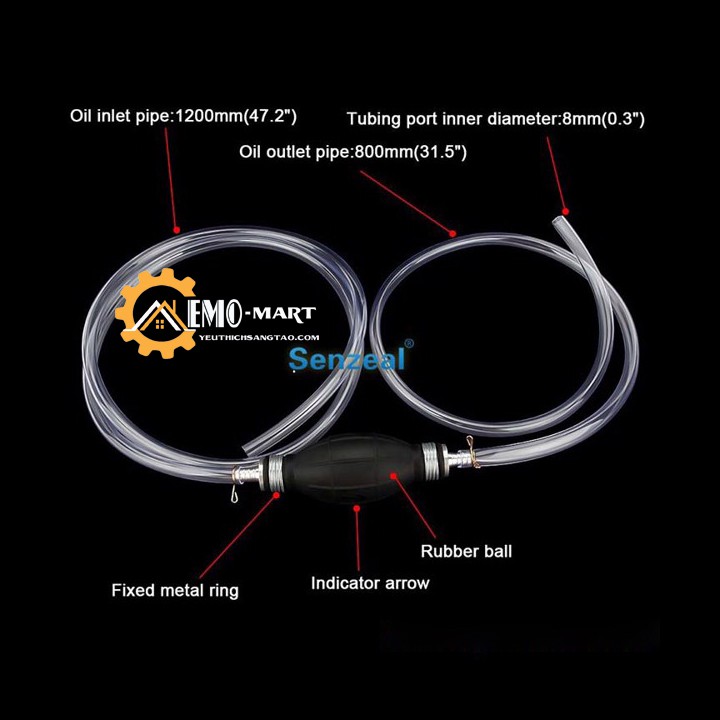 Hút Xăng Dầu🔥[XẢ SỐC]🔥Dây Dài 2M, An Toàn, Dễ Sử Dụng