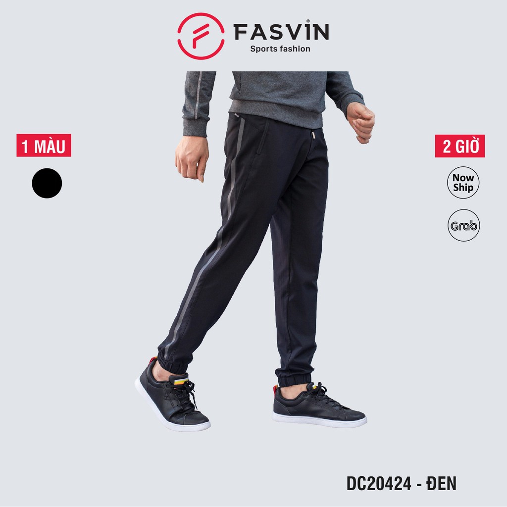 Quần thể thao nam Fasvin DC20424.1.HN vải gió mờ 01 lớp gấu bo cao cấp. - Hàng nhập khẩu