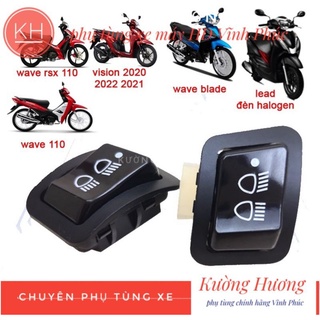 Công tắc tắt đèn có 3 chế độ cho xe honda wave 2021, vision, air blade, wave rsx, future, lead 125 halogen