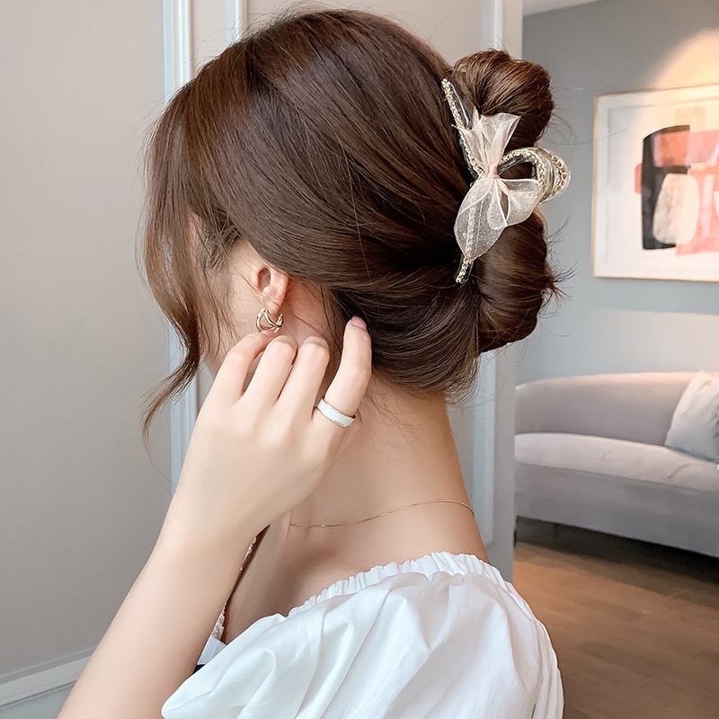 Kẹp Tóc Đính Ngọc Trai Xinh Xắn Cho Nữ