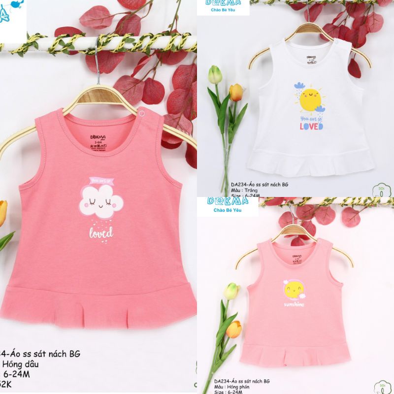 Dokma bộ áo sát nách 6-24M