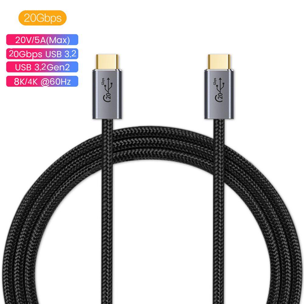 Dây Cáp USB 3.2 Loại C 100W 8K @ 60HZ Cho Huawei Xiaomi OPPO